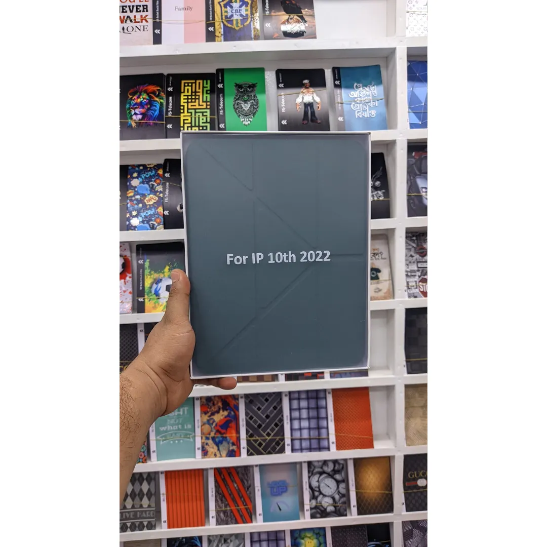 For Apple Ipad 10Th Generation (2022) 10.9 Inches (10Th Generation) Luxury Premium Silk Texture Horizontal Flip Leather Cover With 3-Folding Holder Smart Case With Apple Pencil Holder- For :A2757 (Global) A2777 (China) A2696