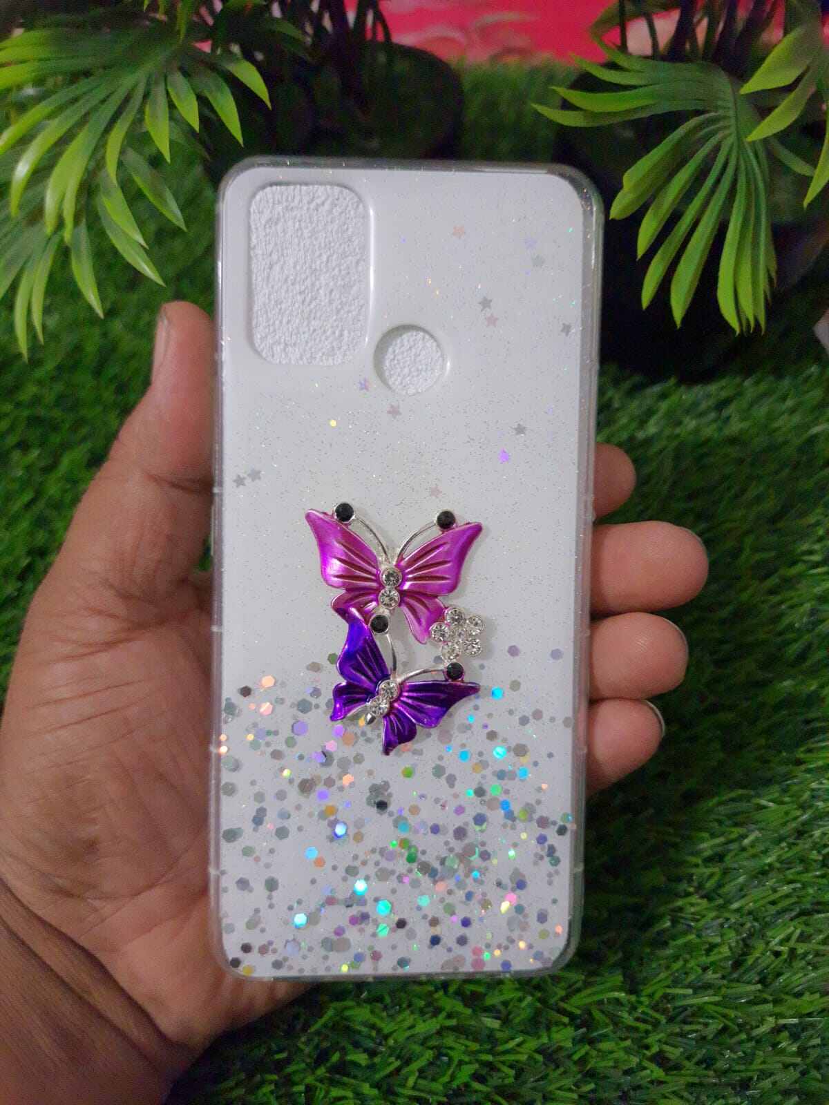Realme C17/7I 3D Flexible Silicone Butterfly Fashionable Ladies Cover - Phone Back Cover