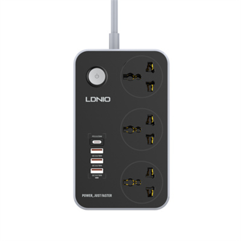 LDNIO SC3412 3-Outlets Universal Power Strip - Price in Bangladesh