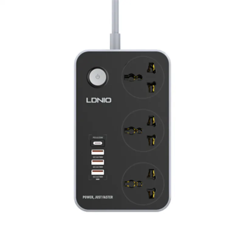 LDNIO SC3412 3-Outlets Universal Power Strip - Price in Bangladesh