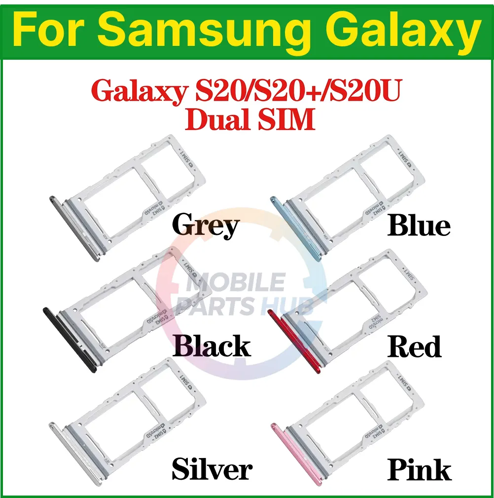 Samsung Galaxy S20 S20 Plus S20 Ultra Sim Tray Micro SD Card Slot with Sim Ejector Pin Replacement Parts Sim Trays & Ejector Pins Price in Bangladesh - Mobile.com.bd