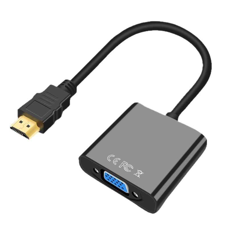 HDMI to VGA Converter Adapter Cable Full HD 1080p Plug and Play Durable Connector for Laptop PC Monitor and Projector - Price in Bangladesh