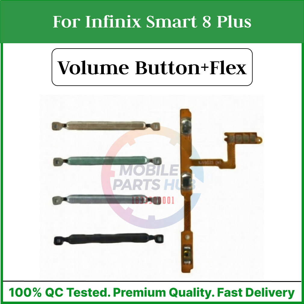 Infinix Smart 8 Plus Power on / off Switch Button Side Volume Up Down Buttons +Flex Cable Replacement Parts Mobile Parts & Accessories Price in Bangladesh - Mobile.com.bd