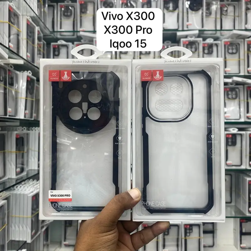 Xundd Original XUNDD Case for VIVO X300 Pro, X300 & IQOO 15 Shockproof PC+TPU Back Transparent Lens Full Protection Phone Cover Phone Cases & Covers Price in Bangladesh - Mobile.com.bd