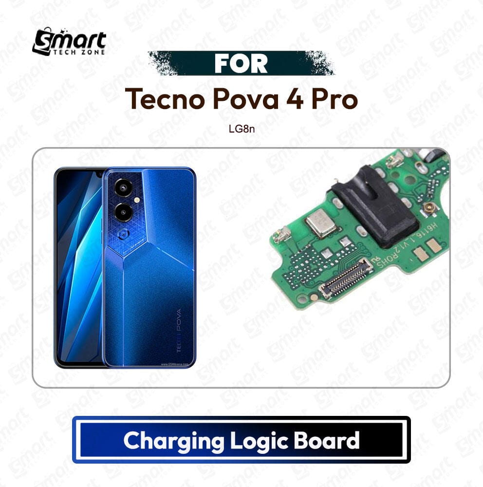 Tecno Pova 4 Pro Charging Port PCB Sub Board USB Plug Dock Connector Logic Board Repair Spare Part (LG8n) - Price in Bangladesh