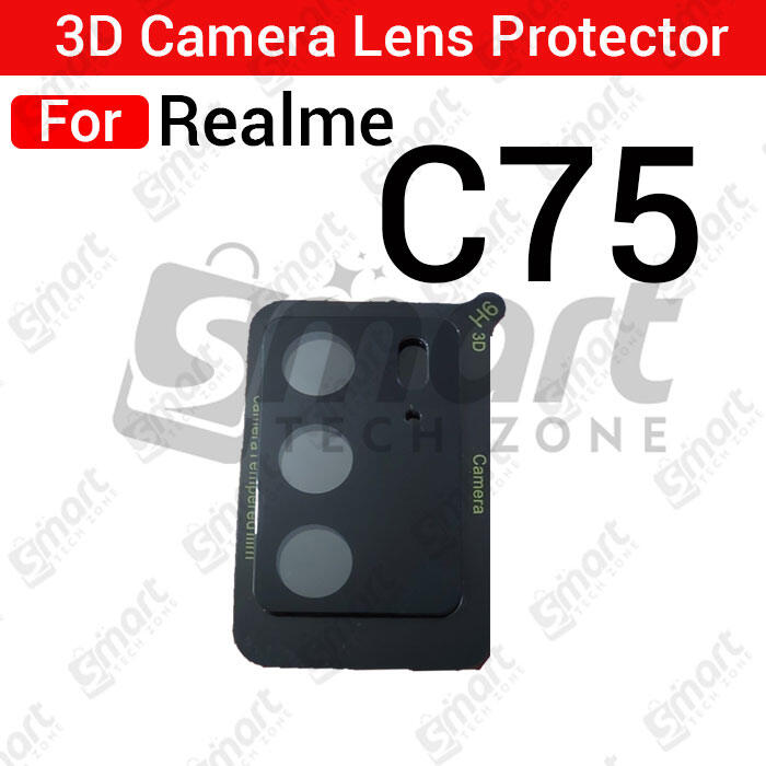 Realme 3D Back Camera Lens Glass Protector for Realme C75 | Full Camera Coverage I 3D Lens Shield I Oil Resistant Screen & Lens Protectors Price in Bangladesh - Mobile.com.bd