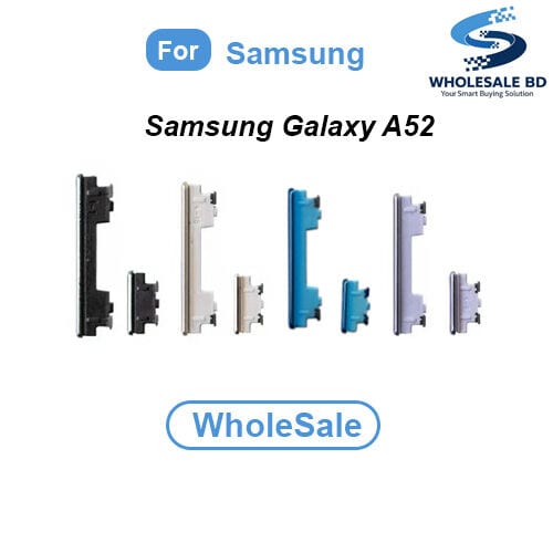 Compatible with Samsung Galaxy A52 (SM-A525F, SM-A525F/DS, SM-A525M, SM-A525M/DS) External Side Buttons Power On Off + Volume Control Button Outside Side Keys (WholeSale) Power Volume Flex Price in Bangladesh - Mobile.com.bd