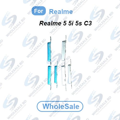 Power Volume Out Side Key Side Button For Realme 5 5i 5s C3 External Volume Button + Power ON OFF (Wholesale) Power Volume Flex Price in Bangladesh - Mobile.com.bd