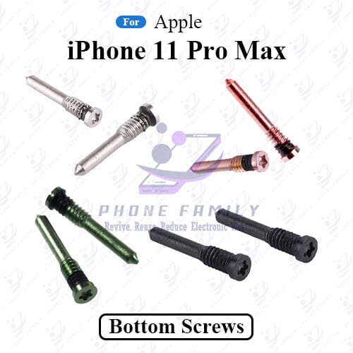 For Apple iPhone 11 Pro Max New Bottom Screw Pentalobe Dock Connector Screw Replacemnt Parts Charging Logic Board Price in Bangladesh - Mobile.com.bd