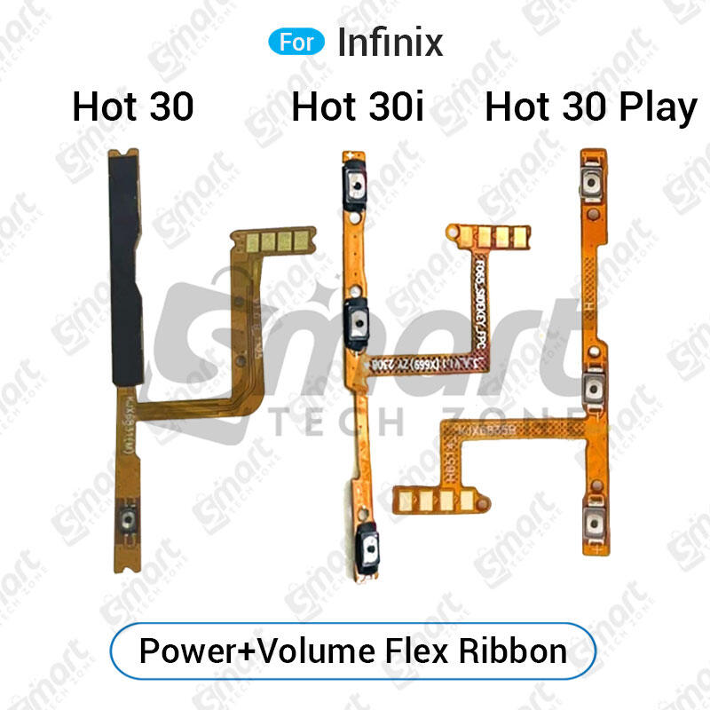 Infinix Hot 30 30i 30 Play Power on / off Switch Button Side Volume Up Down Buttons Flex Cable Replacement Parts Flex Cables Price in Bangladesh - Mobile.com.bd