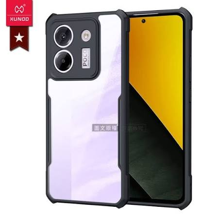 Xundd Back Cover for Redmi Poco M7 Pro 5G Transparent Hybrid Hard PC Back Bumper