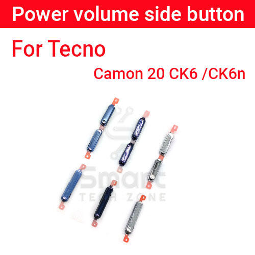 Power Volume Out Side Key Side Button For Tecno Camon 20 CK6 CK6n External Volume Button + Power ON OFF Replacement Parts Price in Bangladesh - Mobile.com.bd
