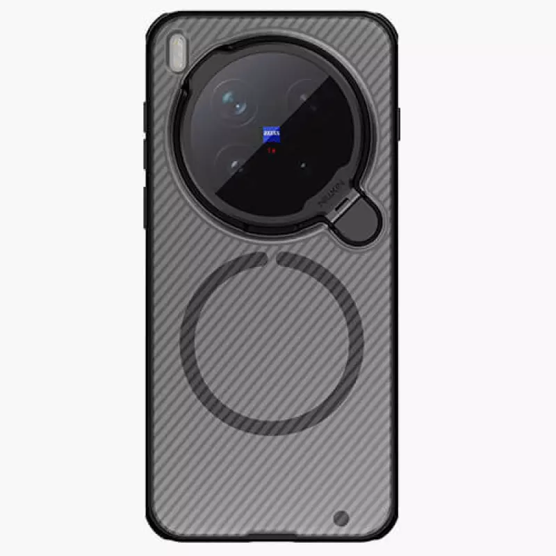 Nillkin Camshield Prop Magnetic Camera Protective Cover Case for Vivo X300 Pro – Transparent Black Phone Cases & Covers Price in Bangladesh - Mobile.com.bd