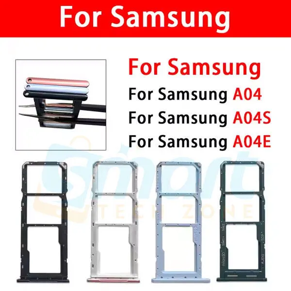 Samsung Galaxy A04 A04e A04s Sim Tray Micro SD Card Slot with Sim Ejector Pin Replacement Part Sim Trays & Ejector Pins Price in Bangladesh - Mobile.com.bd