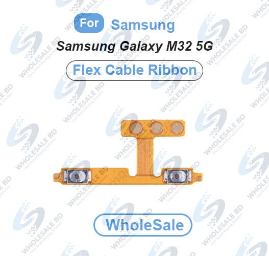 Samsung Galaxy M32 5G Volume Button Side Volume Up Down Buttons Flex Cable Replacement Parts (Wholesale) Power Volume Flex Price in Bangladesh - Mobile.com.bd