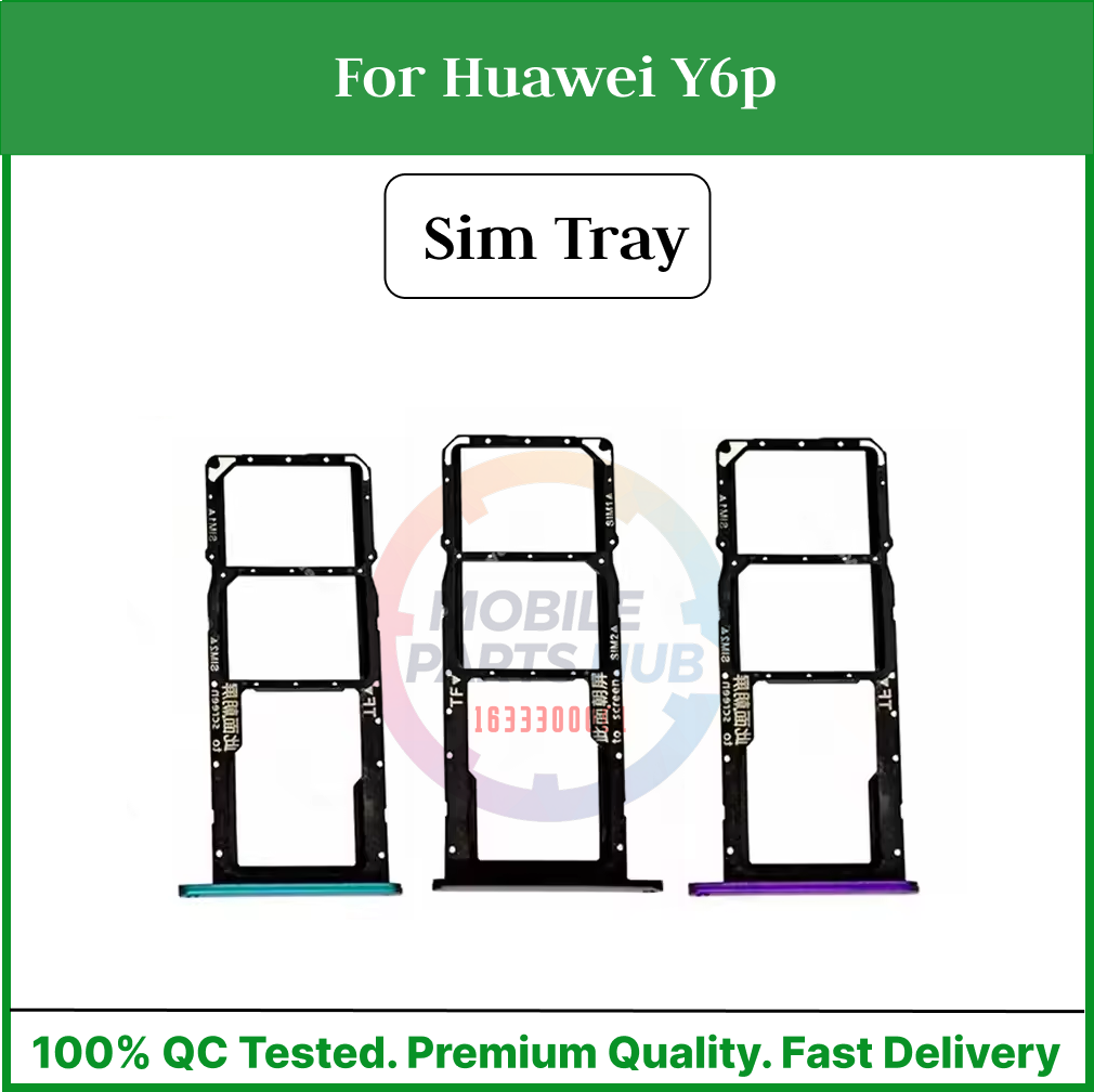 Huawei Y6p Nano Sim Card Tray Holder Sim Adaptor With Free Sim Ejector Pin Replacement Part Mobile Parts & Accessories Price in Bangladesh - Mobile.com.bd