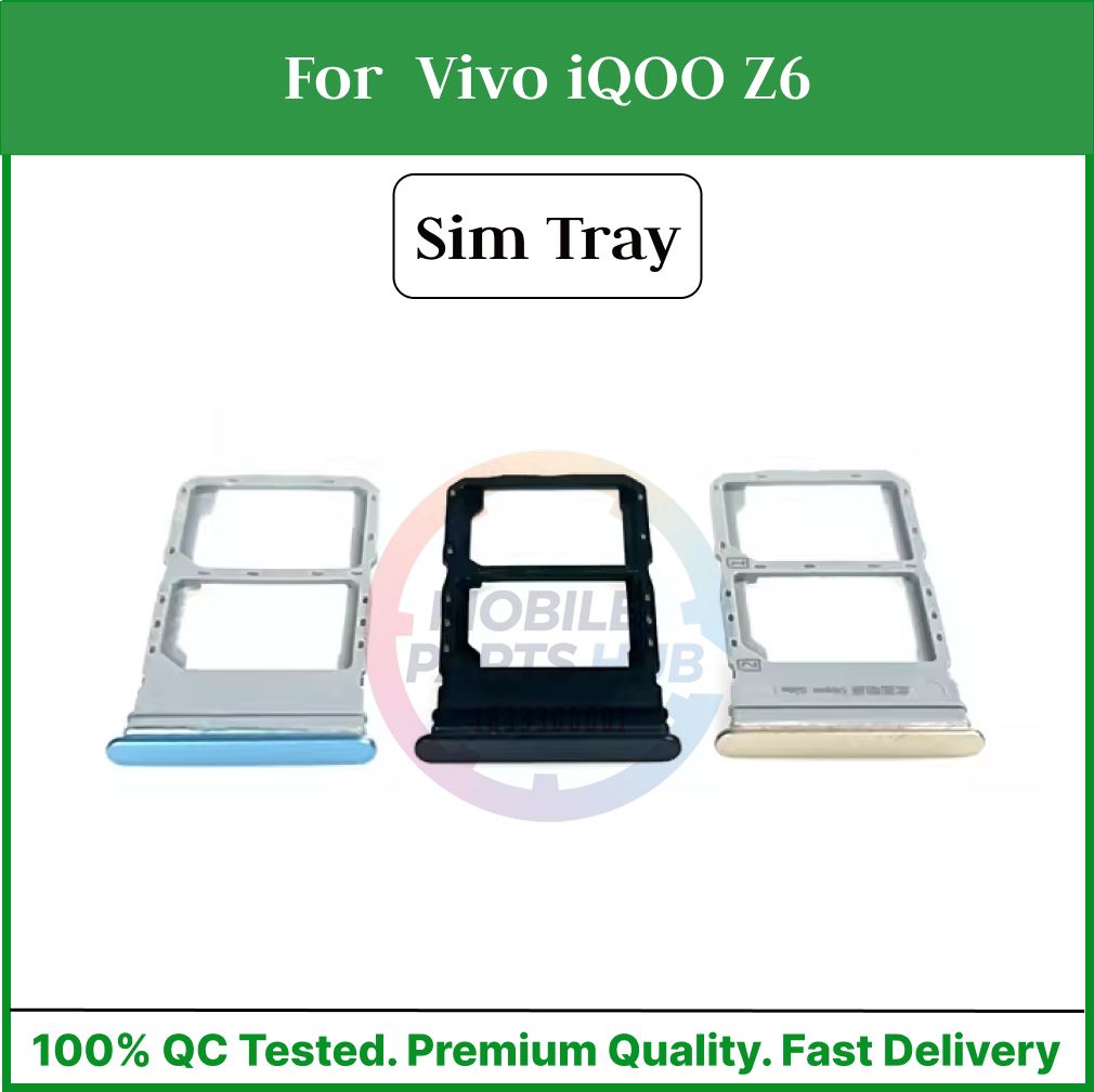 Vivo iQOO Z6 Sim Tray Micro SD Card Slot with Sim Ejector Pin Replacement Part Mobile Parts & Accessories Price in Bangladesh - Mobile.com.bd