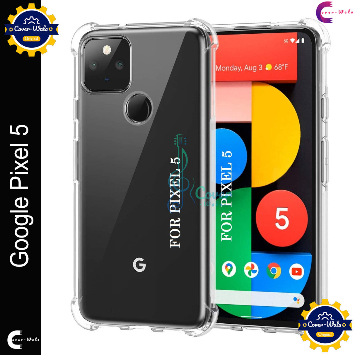 Transparent back cover For Google Pixel 5 5G Luxury transparent Protect Back Cover Soft Case - Price in Bangladesh
