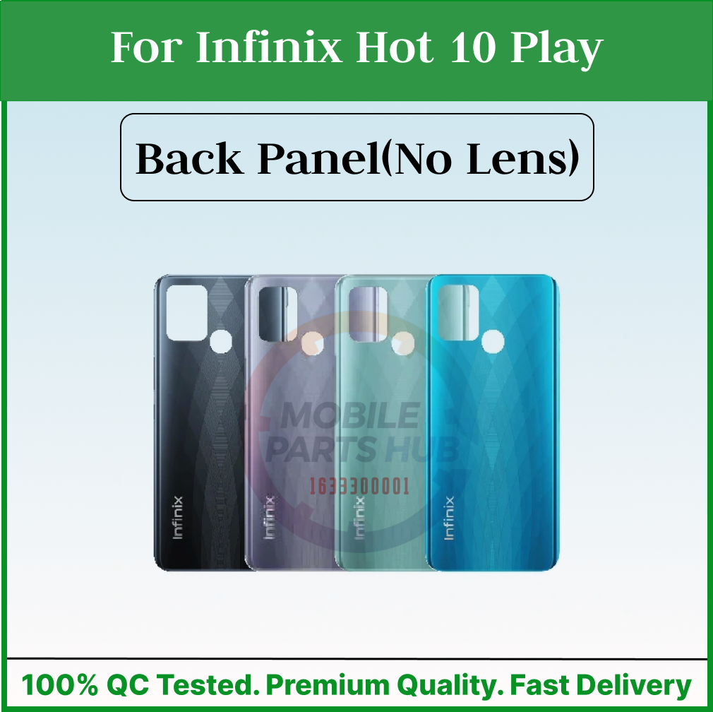 Infinix Hot 10 Play Back Panel/Backshell/ Casing + With Camera Lens + Side Buttons With Logo-All Colors Available Mobile Parts & Accessories Price in Bangladesh - Mobile.com.bd