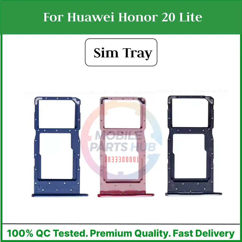 Huawei Honor 20 Lite Sim Tray Micro SD Card Slot with Sim Ejector Pin Replacement Part Sim Trays & Ejector Pins Price in Bangladesh - Mobile.com.bd