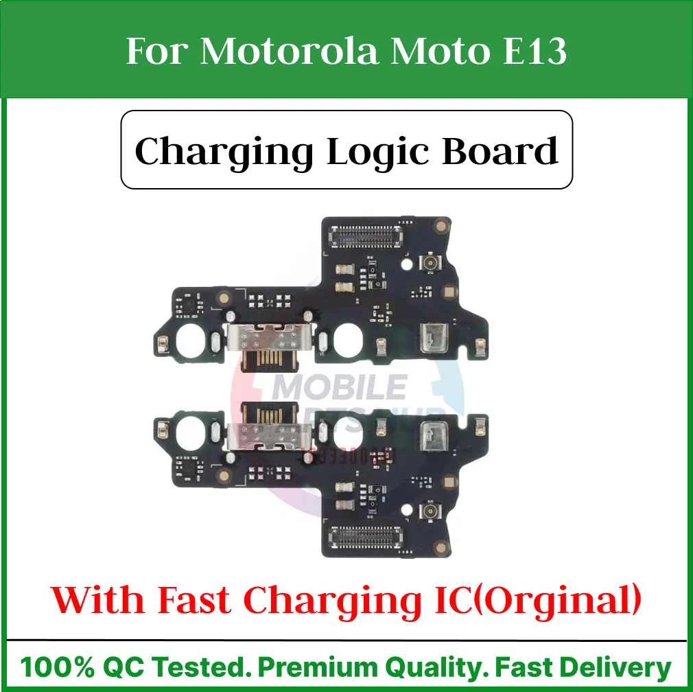 Charging Logic Board For Motorola Moto E13 Charging Port For (M2003J6B2G) USB Plug PCB Dock Connector Replacement Parts Charging Port Parts Price in Bangladesh - Mobile.com.bd
