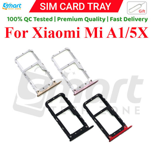 Xiaomi Mi A1/ 5x Sim Tray Micro SD Card Slot with Sim Ejector Pin Replacement Part Sim Trays & Ejector Pins Price in Bangladesh - Mobile.com.bd
