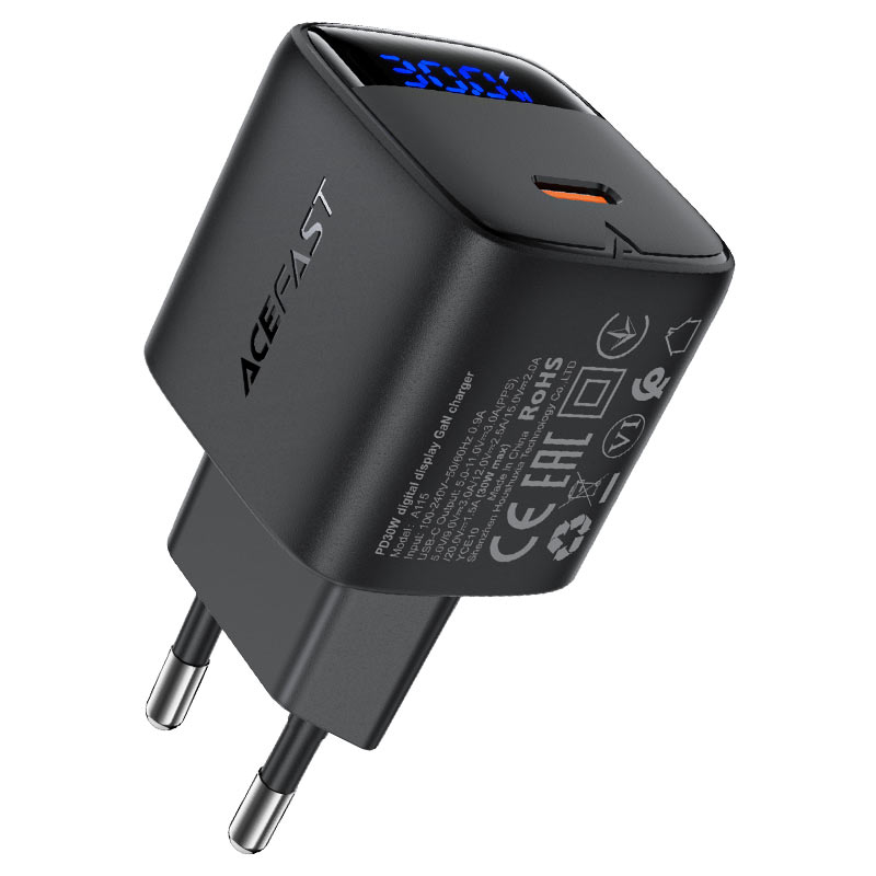 ACEFAST A115 PD 30W Gan Adapter With Display - Price in Bangladesh