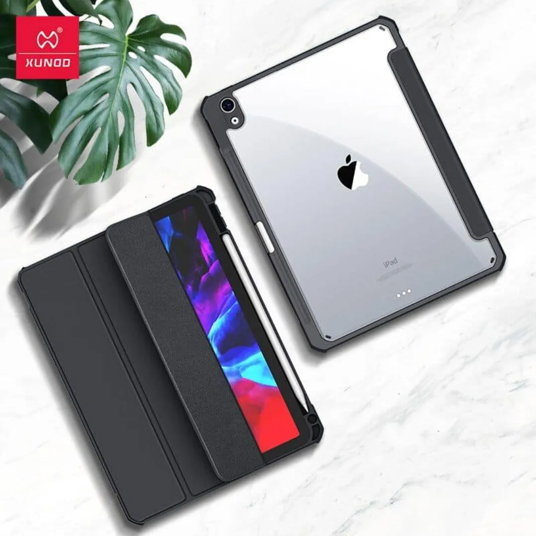Xundd Leather Case For Apple Ipad 10Th Generation (2022) 10.9 Inch Case Shockproof Transparent Trifold Light Model:A2757 ,A2777 ,A2696Tablet Cover