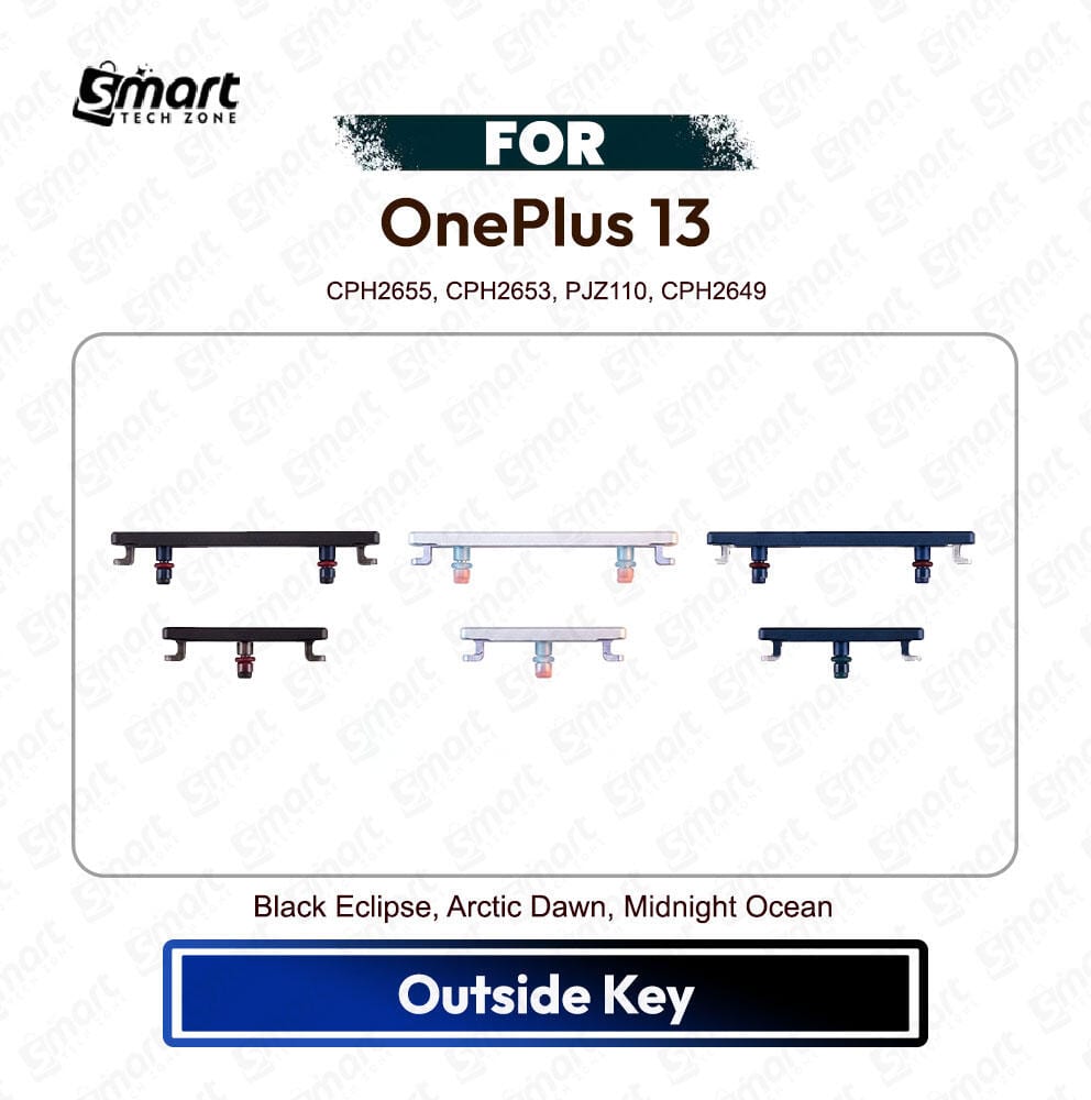 OnePlus 13 Power On Off, Volume Up Down Button Side Key, Outside Key Replacement Repair Spare Part For CPH2655, CPH2653, PJZ110, CPH2649 - Price in Bangladesh