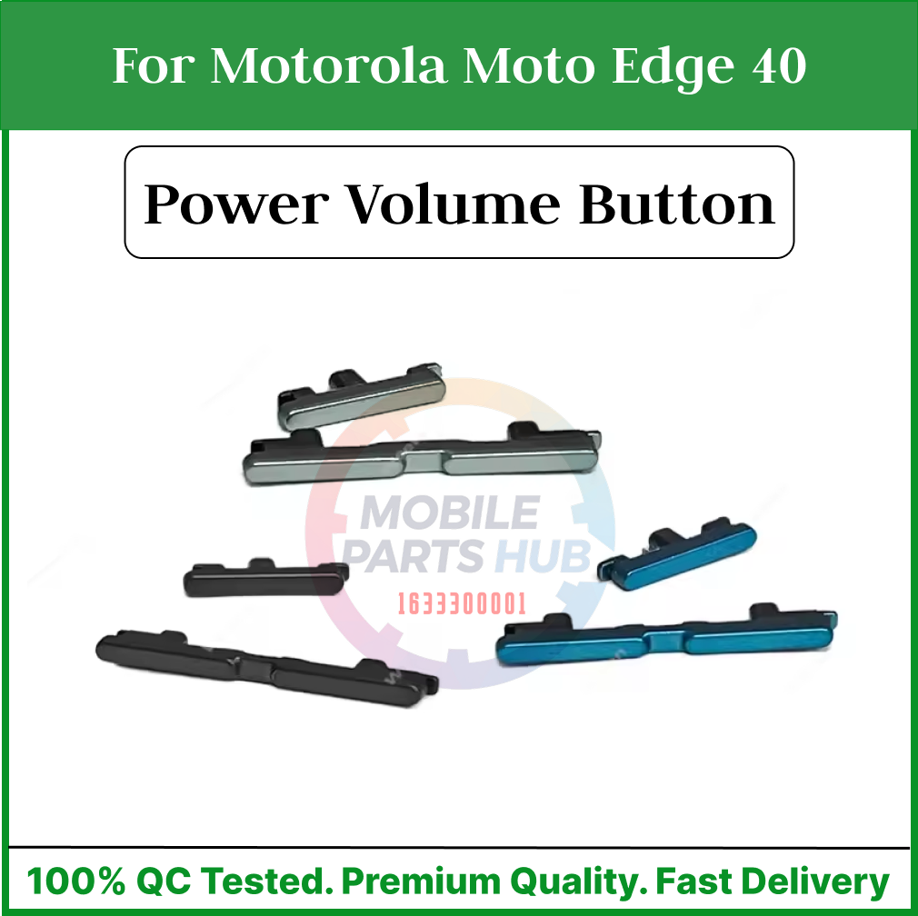 Compatible with For Motorola Moto Edge 40  External Side Buttons Power On Off + Volume Control Button Outside Side Keys Mobile Parts & Accessories Price in Bangladesh - Mobile.com.bd