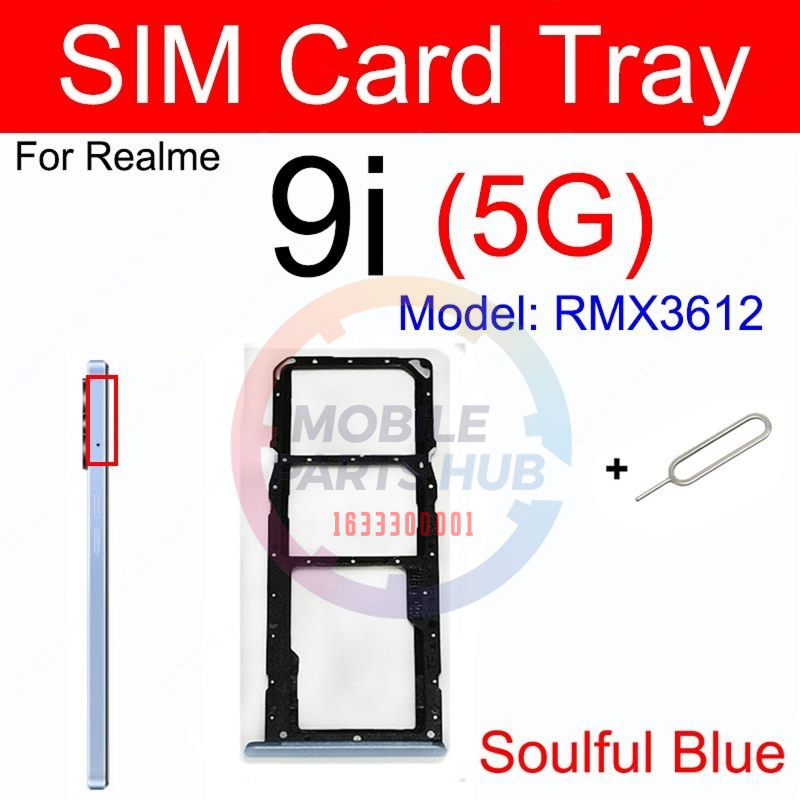 Realme 9i 4G 5G Sim Tray Micro SD Card Slot with Sim Ejector Pin Replacement Part Mobile Parts & Accessories Price in Bangladesh - Mobile.com.bd