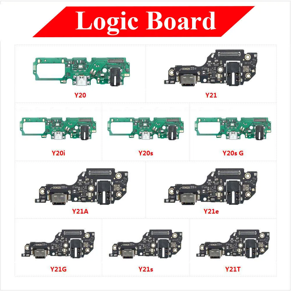 Charging Logic Board For Vivo Y20 Y20i Y20s G Y21 Y21A Y21e Y21G Y21s Y21T Charging Port USB Plug PCB Dock Connector Spare parts Charging Port Parts Price in Bangladesh - Mobile.com.bd