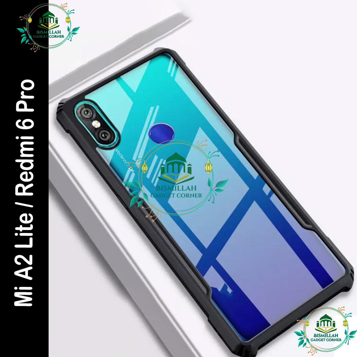 Xundd Back Cover for Xiaomi Mi A2 Lite / Redmi 6 Pro Transparent Hybrid Hard PC Back Bumper