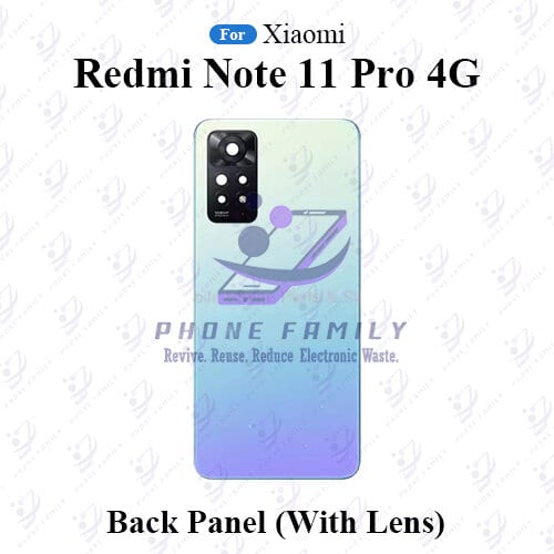 For Xiaomi Redmi Note 11 Pro 4G Back Panel/Backshell/ Casing +Camera Lens With Logo-All Colors Available Price in Bangladesh - Mobile.com.bd