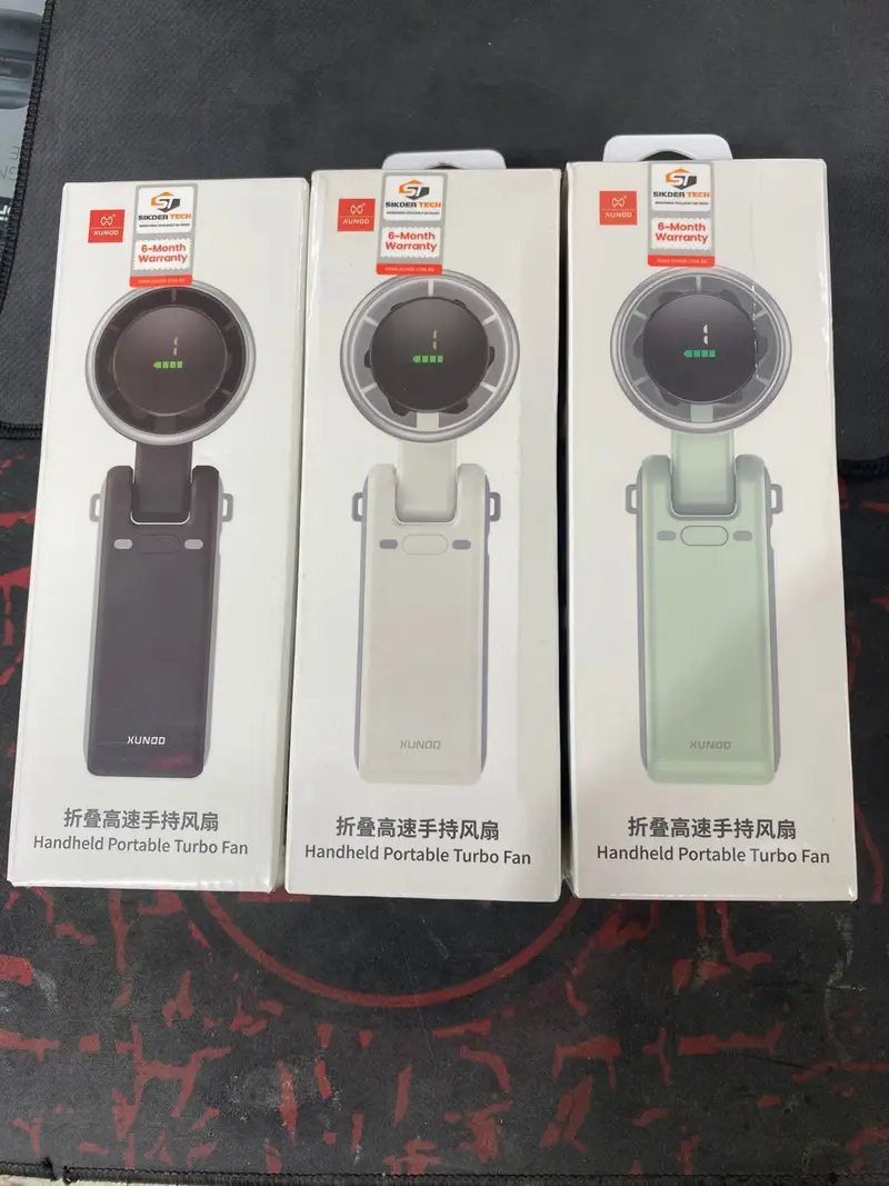 XUNDD XDOT-065 Folding High Speed Handheld Turbo Fan – 180° Foldable Smart Cooling Case & Cover Price in Bangladesh - Mobile.com.bd