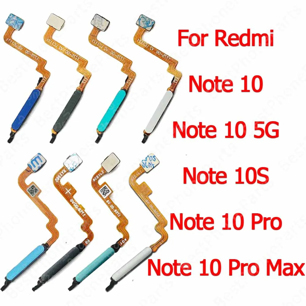 Finger Print Scanner Fingerprint Sensor Flex Cable For Xiaomi Redmi Note 10 Pro Max Touch Menu Return Key Replacement - Price in Bangladesh