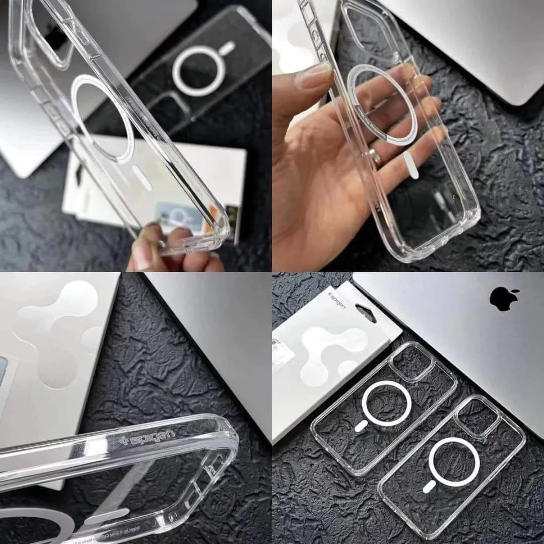 For Apple Iphone 14 ,14 Pro 6.1 And 14 Plus ,14 Pro Max 6.7 Spigen Magsafe Transparent Case Cover Phone Cases & Covers Price in Bangladesh - Mobile.com.bd