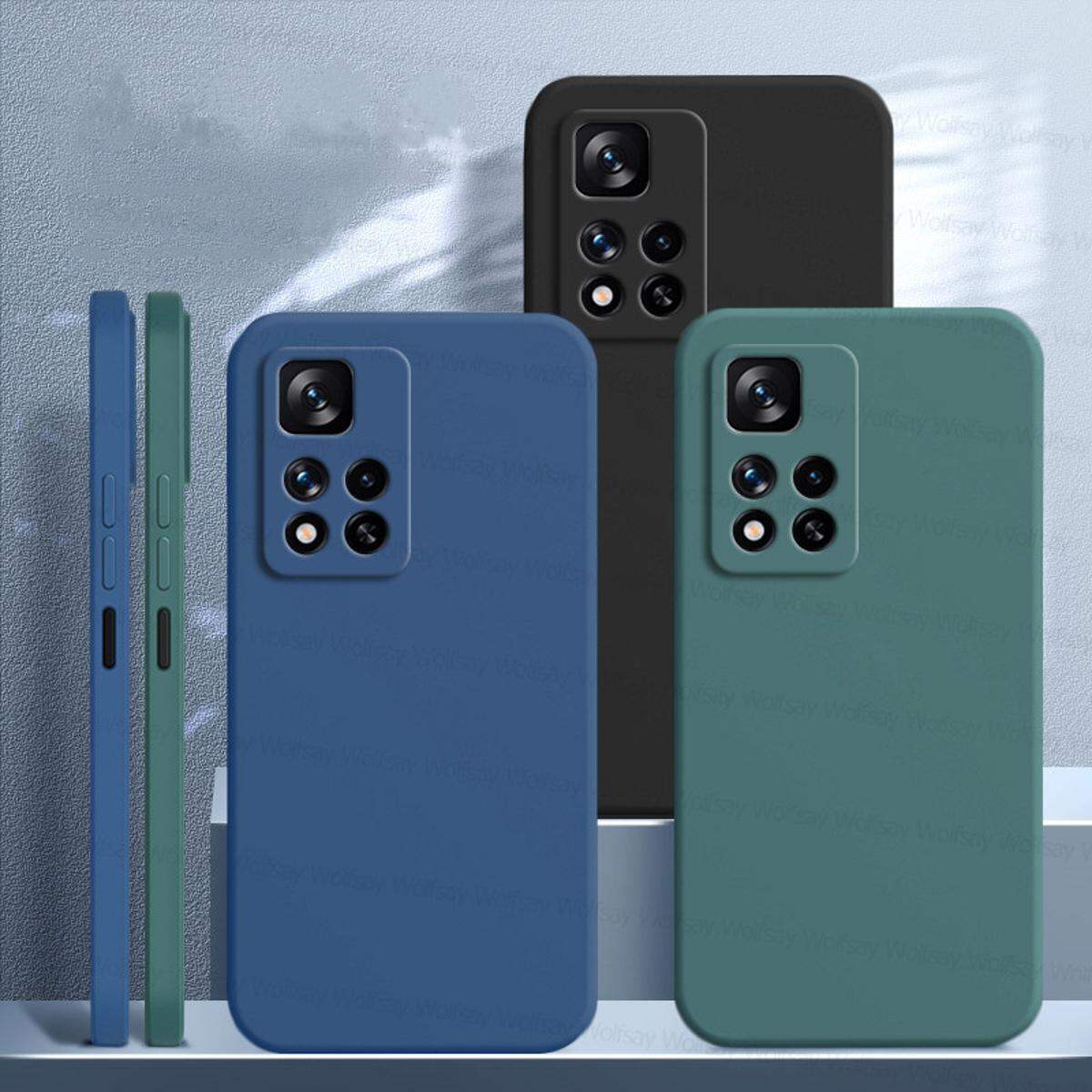 For Xiaomi 11 Pro silicon Reinforced Shockproof Cushion Back Hard Cover Casing - Redmi Note 11 Back Cover