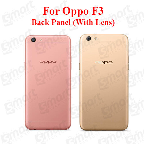 For Oppo F3 Back Panel/Backshell/ Casing + With Camera Lens + Side Button  With Logo-All Colors Available - Price in Bangladesh