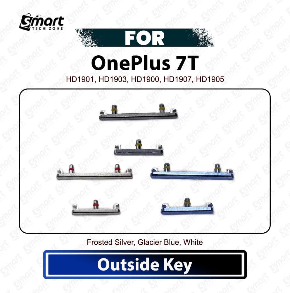 OnePlus 7T External Side Keys - Power On Off Switch Button & Volume Up Down Outside Key Replacement Repair Spare Parts HD1901, HD1903, HD1900, HD1907, HD1905 - Price in Bangladesh