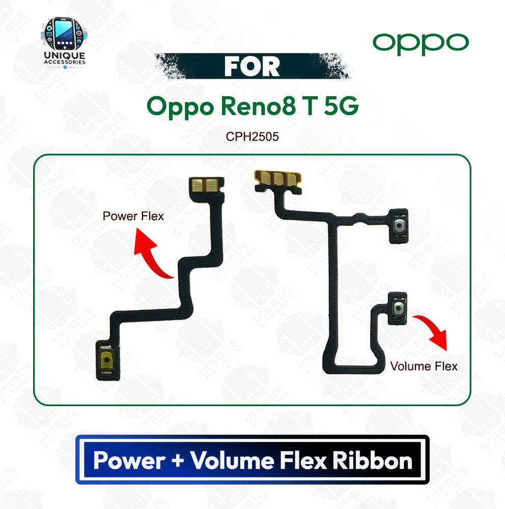 Oppo Reno8 T 5G Power Button Volume/On Off Key Flex Cable Replacement Parts | CPH2505 - Price in Bangladesh