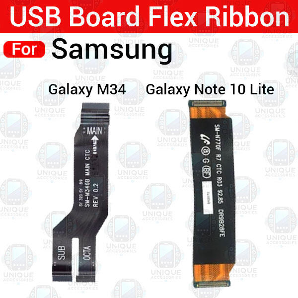 Samsung Main Flex For Samsung Galaxy M34 Note 10 Lite Motherboard Main Board Connector Flex Cable Repair Spare Replacement Parts Flex Cables Price in Bangladesh - Mobile.com.bd
