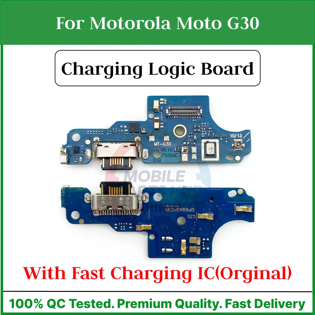 Charging Logic Board For Motorola Moto G30 power Charging Port For (M2003J6B2G) USB Plug PCB Dock Connector Replacement Parts Charging Port Parts Price in Bangladesh - Mobile.com.bd