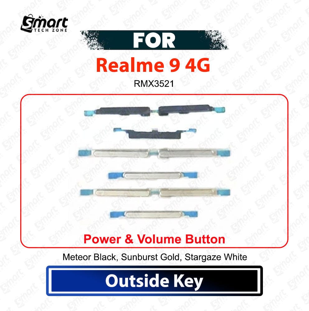 Realme 9 Power On Off Switch Button Side Volume Up Down Buttons Replacement Repair Spare Part RMX3521 Other Parts Price in Bangladesh - Mobile.com.bd
