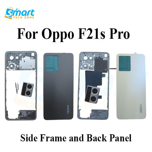 Compatible with Oppo F21s Pro Side Frame and Back Panel + With Camera Glass Lens + Outside Key Replacement Part Replacement Parts Price in Bangladesh - Mobile.com.bd