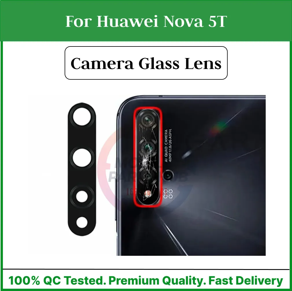 Camera Main Glass Lens for Huawei Nova 5T Replacement Part (Not Tempered Camera Glass Protector) Mobile Parts & Accessories Price in Bangladesh - Mobile.com.bd