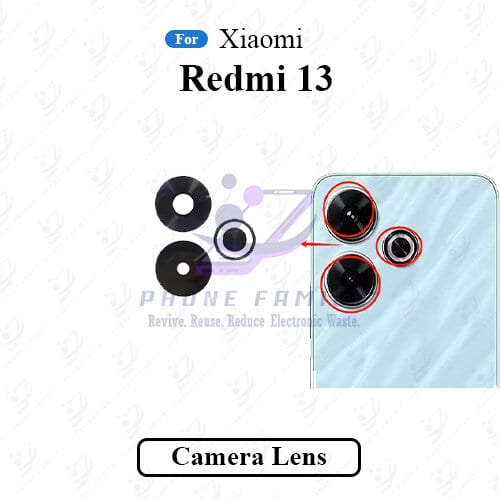 For Xiaomi Redmi 13 Camera Main Glass Lens Replacement Part Main Camera Glass (not Protector) Price in Bangladesh - Mobile.com.bd