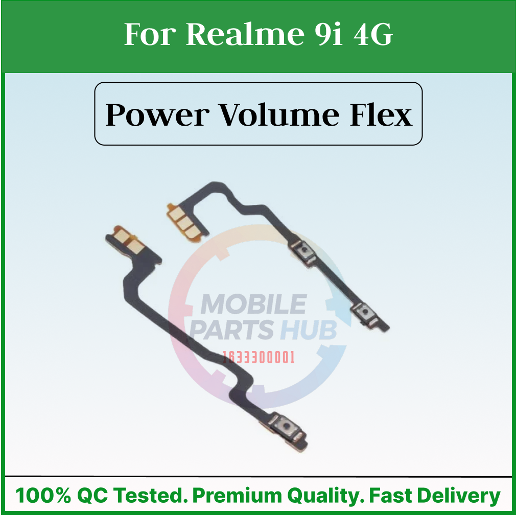Realme 9i 4G Power on off Switch Button Side Volume Up Down Buttons Flex Cable Replacement Parts Mobile Parts & Accessories Price in Bangladesh - Mobile.com.bd