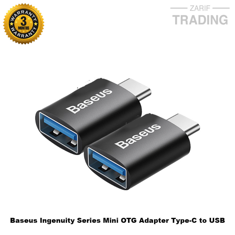 Baseus OTG Ingenuity Series Mini OTG Adaptor Type C to USB A 3.1 Black ZJJQ000001 Premium Converter Cables & Chargers Price in Bangladesh - Mobile.com.bd