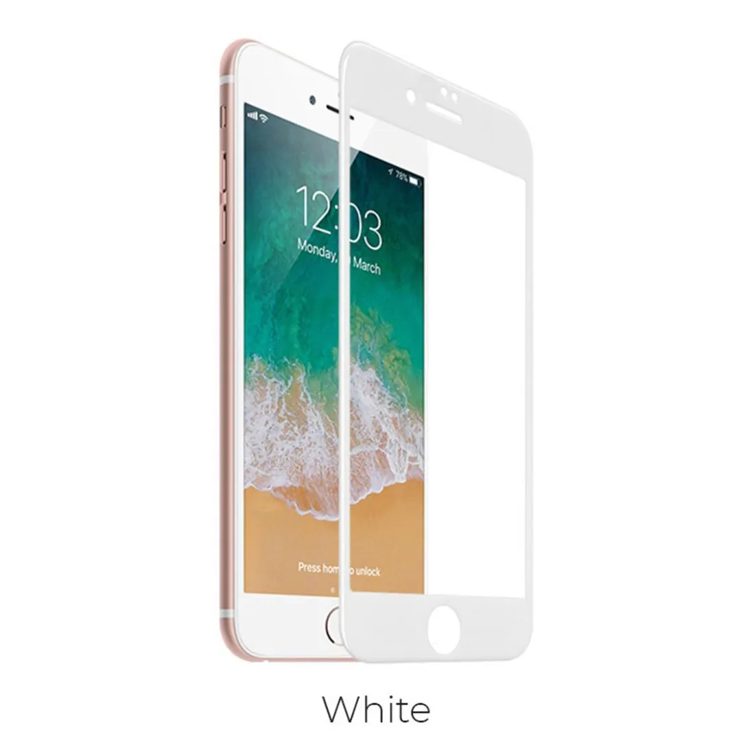 For Apple Iphone 7/8 Plus -9H 0.3 Mm & Full Coverage Curved Premium Tempered Og Gorilla Glass Screen Protector